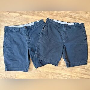 Ralph Lauren Classic Blue Flat Front Shorts